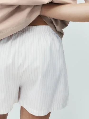 Marks & Spencer ▫️ Conjunto de pijama curto estampado com elevado teor de algodão para mulher, corte normal, cintura elástica 4