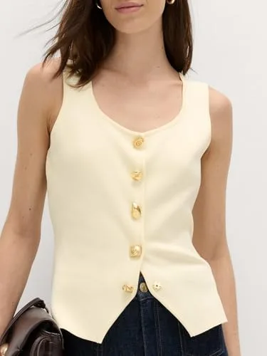 Marks & Spencer ▫️ Colete justo com botões à frente para mulher 5