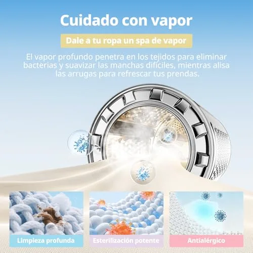 Comfee ▫️ Máquina de lavar roupa «» de 8 kg, Classe A -10 %, 1400 RPM, motor BLDC, branca, CFP03EW80W-HL 5