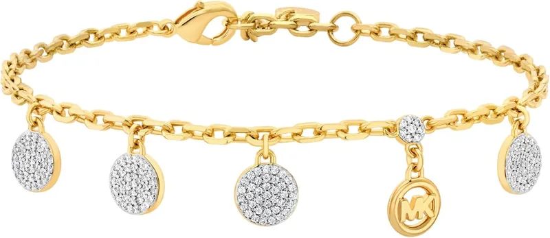 Michael Kors ▫️ Pulseira para mulher, em latão, com fecho de argola com mola