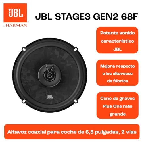 JBL ▫️ Stage3 Gen2 68F 6,5 pol. / 16,5 cm Altifalantes coaxiais para automóvel 5