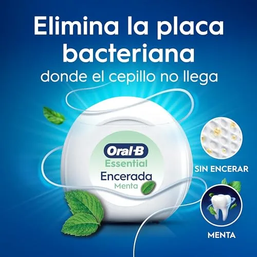 Oral-B ▫️ Essential Floss - Fio dental encerado para espaços reduzidos, 50 m 5