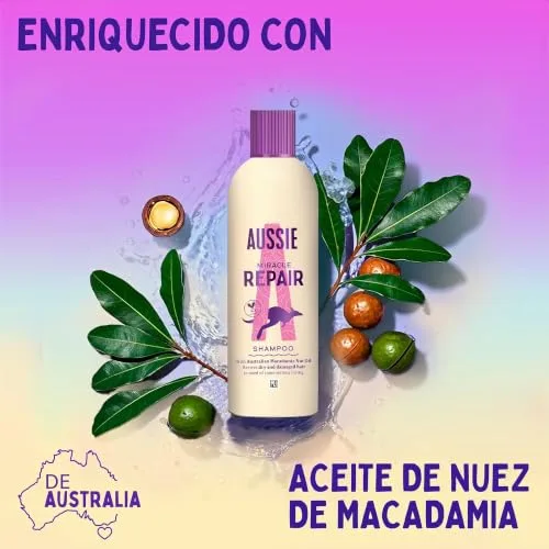 Aussie ▫️ Miracle Repair: Champô + Condicionador + Óleo Reconstrutor para o Cabelo 2