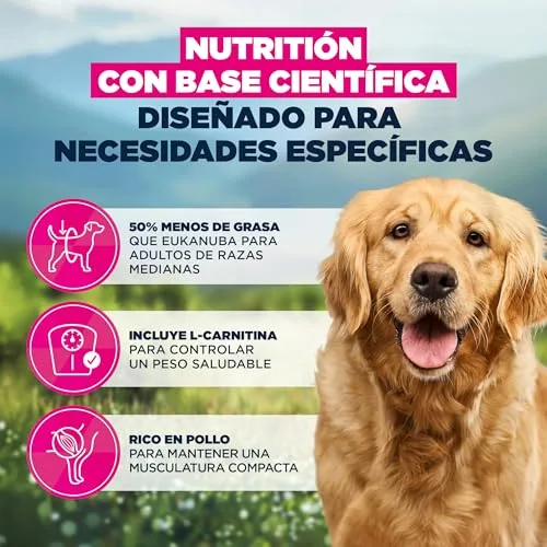 Eukanuba ▫️ Overweight - Ração dietética para cães, frango, 12 kg 5