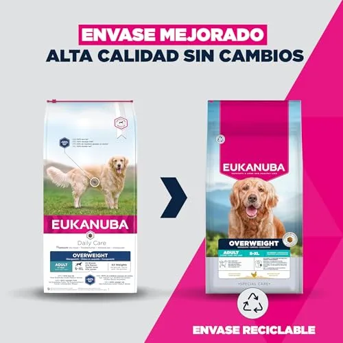Eukanuba ▫️ Overweight - Ração dietética para cães, frango, 2,3 kg 2