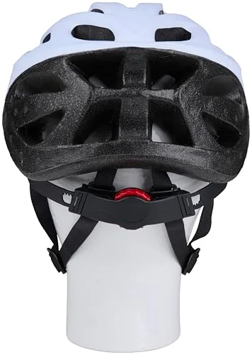 DUNLOP ▫️ Casco de bicicleta com 55 a 58 cm de diâmetro, casco de bicicleta para homem e mulher, leve, com ventilação e tira para o queixo, cor branca 2
