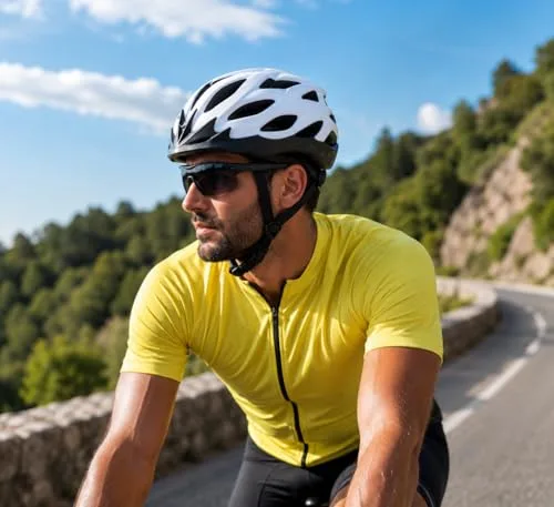 DUNLOP ▫️ Casco de bicicleta com 55 a 58 cm de diâmetro, casco de bicicleta para homem e mulher, leve, com ventilação e tira para o queixo, cor branca 5