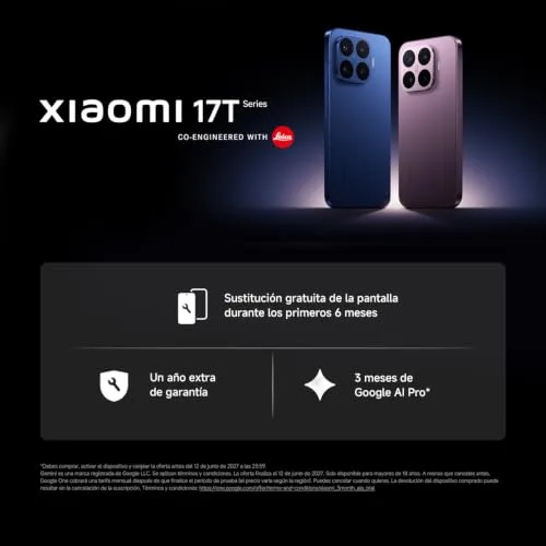 Xiaomi ▫️ 17T Smartphone de 12+256 GB Azul com teleobjetiva Leica 5X 2