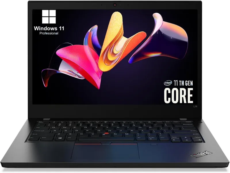 Amazon Renewed ▫️ Computador portátil empresarial Lenovo Thinkpad L14 Gen 2, 14" FHD (1920x1080), Intel Core i7-1185G7, 8 GB de RAM, 256 GB de SSD, teclado UE, Windows 11 Pro (remodelado)