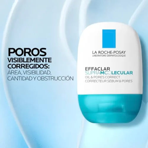 La Roche-Posay ▫️ Effaclar Supramolecular, gel matificante, regulador de sebo e poros, 40 ml, com ciência molecular avançada [ácido salicílico + niacinamida]. 5