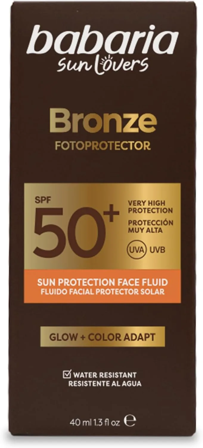 Babaria ▫️ Glow BB Protetor Solar SPF50+ com Cor 40 ml – Protetor Solar 50 que uniformiza o tom da pele e protege | Exossomas de aloé, ácido hialurónico e vitamina C