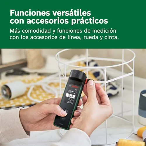 Bosch ▫️ Medidor a laser Zamo (alcance até 40 m, recarregável por USB-C, armazena 10 medições, compatível com acessórios, sem acessórios, inclui pilhas AAA recarregáveis) 5