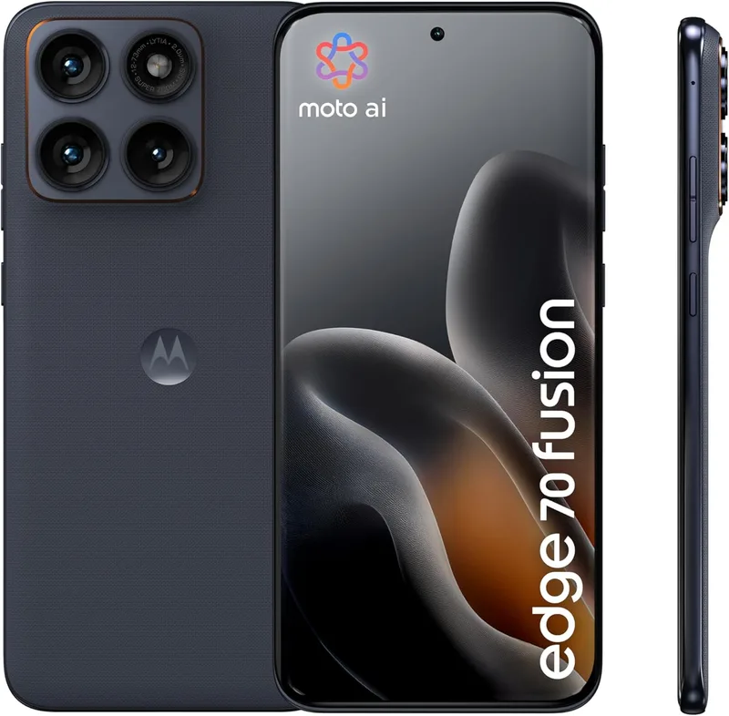 Motorola ▫️ Edge 70 Fusion Pantone Silhouette 8GB 256GB, ecrã AMOLED Super HD de 6,78", câmara Sony Lytia 710 de 50 MP, bateria de 5200 mAh
