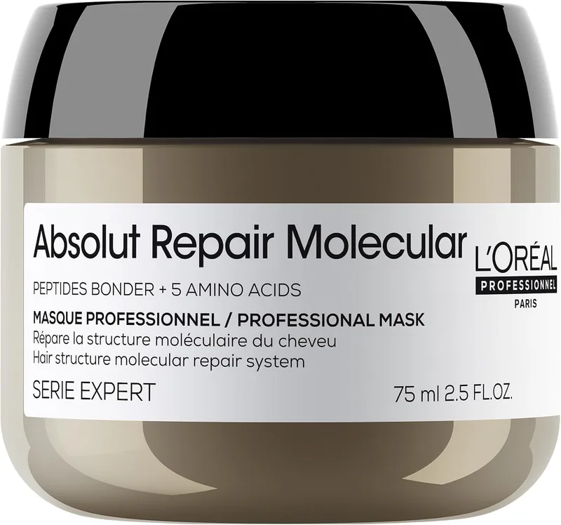 L'Oréal Professionnel Paris ▫️ L'Oréal Professionnel Absolut Repair Molecular, Máscara Capilar de Viagem 75 ml