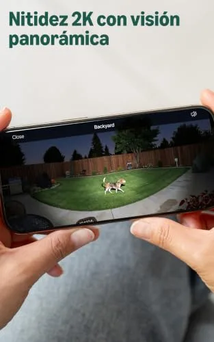 Blink ▫️ Suporte com fios, com focos e duas câmaras Mini 2K+ (última geração) – segurança inteligente com fios, 3000 lúmenes, vídeo 2K, cobertura de 180°. 2 câmaras + 1 suporte (preto) 5