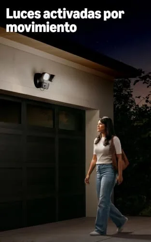 Blink ▫️ Suporte com fios, com focos e duas câmaras Mini 2K+ (última geração) – segurança inteligente com fios, 3000 lúmenes, vídeo 2K, cobertura de 180°. 2 câmaras + 1 suporte (preto) 6