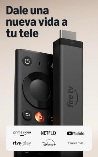 Amazon ▫️ Fire TV Stick 4K (última geração): streaming 4K simples com o novo comando Fire TV; tenha todas as suas aplicações num único local, televisão gratuita e em direto, e encontre séries mais rapidamente com a Alexa+ 2