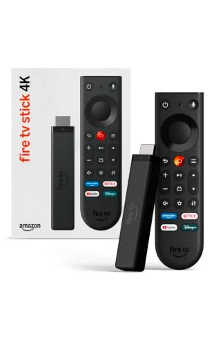 Amazon ▫️ Fire TV Stick 4K (última geração): streaming 4K simples com o novo comando Fire TV; tenha todas as suas aplicações num único local, televisão gratuita e em direto, e encontre séries mais rapidamente com a Alexa+ 3