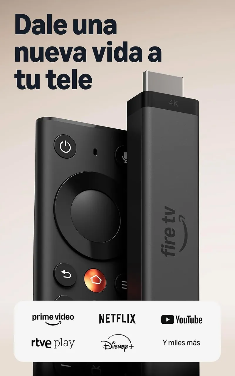 Amazon ▫️ Fire TV Stick 4K (última geração): streaming 4K simples com o novo comando Fire TV; tenha todas as suas aplicações num único local, televisão gratuita e em direto, e encontre séries mais rapidamente com a Alexa+