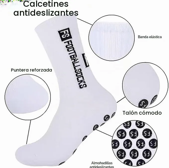 AUEJACKY ▫️ meias desportivas antiderrapantes para homem, meias de futebol com aderência antiderrapante, meias desportivas para homem 4