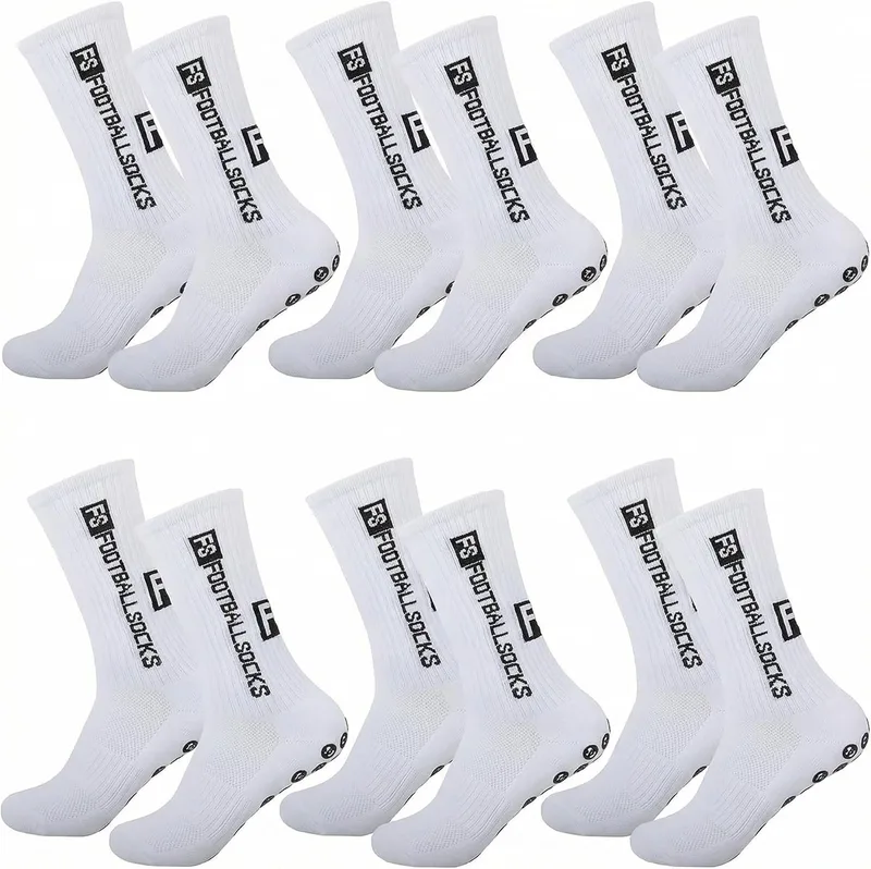 AUEJACKY ▫️ meias desportivas antiderrapantes para homem, meias de futebol com aderência antiderrapante, meias desportivas para homem