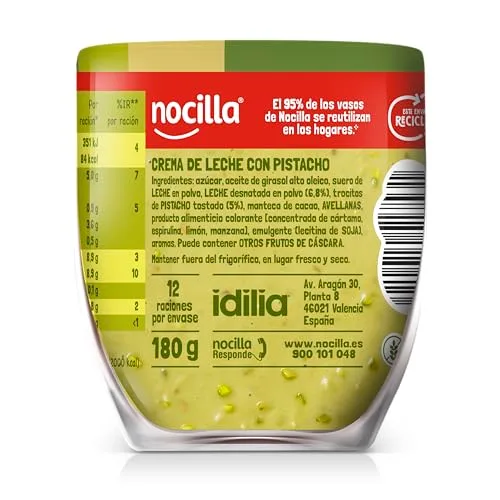 Nocilla ▫️ Pistácio - Creme de Cacau sem Óleo de Palma, 180 g, sem glúten 4