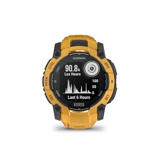 Garmin ▫️ Instinct 3 Solar 50 mm, Relógio Inteligente com GPS, Laranja 2