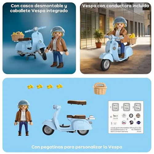 PLAYMOBIL ▫️ Veículos | 80 anos da Vespa: Estilo icónico 4