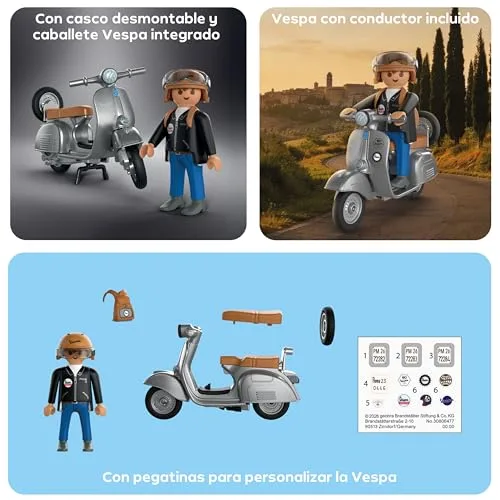 PLAYMOBIL ▫️ Vespa | Vespa 80.º Aniversário: Estilo Original 4