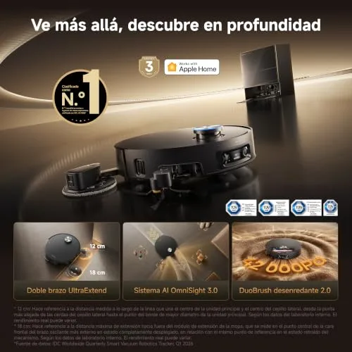 dreame ▫️ X60 Pro Ultra Complete – Aspirador robô com braços UltraExtend, 42 000 Pa 3