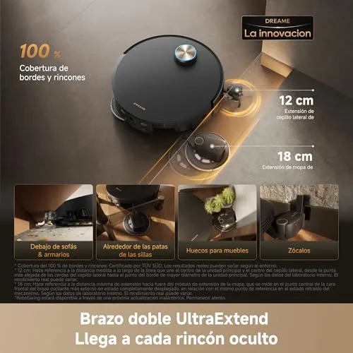 dreame ▫️ X60 Pro Ultra Complete – Aspirador robô com braços UltraExtend, 42 000 Pa 4