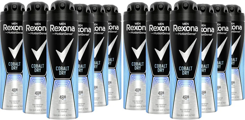 Rexona ▫️ Cobalt Lote de 6 Desodorizante Spray Homem 150ml (Embalagem de 2)