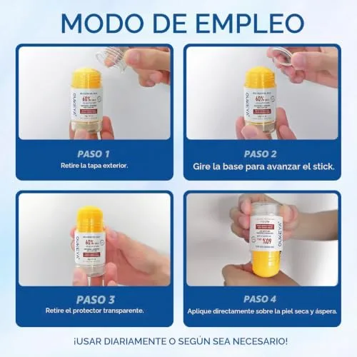 OUKEYA ▫️ Stick Anticalos com 60% de ureia e 2% de SA, bálsamo sólido suavizante para calcanhares, pés, cotovelos e joelhos, cuidado intensivo para pele seca e áspera, 40 g 6