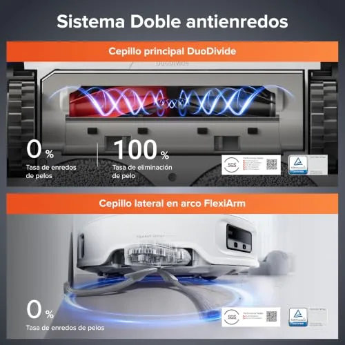 roborock ▫️ Robô aspirador Qrevo EdgeT com potência de sucção de 18 500 Pa e FlexiArm 2