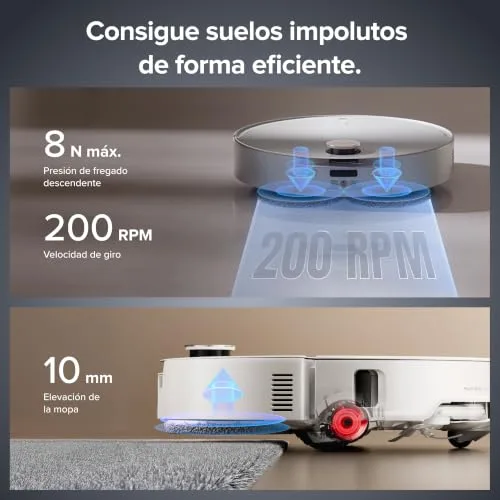roborock ▫️ Robô aspirador Qrevo EdgeT com potência de sucção de 18 500 Pa e FlexiArm 6