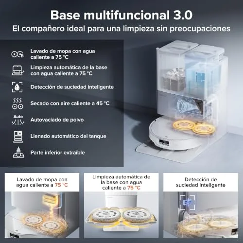 roborock ▫️ Robô aspirador Qrevo EdgeT com potência de sucção de 18 500 Pa e FlexiArm 7