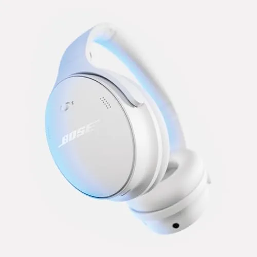 Bose ▫️ Auscultadores QuietComfort SC, auscultadores sem fios com cancelamento de ruído, auscultadores com arnês, Bluetooth, microfone e cabo, com até 24 horas de autonomia, com estojo macio, branco 2