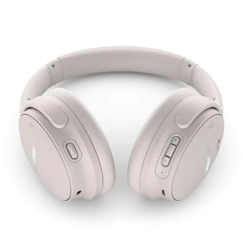 Bose ▫️ Auscultadores QuietComfort SC, auscultadores sem fios com cancelamento de ruído, auscultadores com arnês, Bluetooth, microfone e cabo, com até 24 horas de autonomia, com estojo macio, branco 5