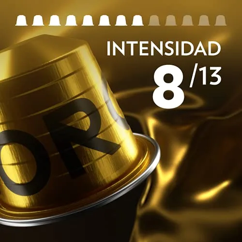 Lavazza ▫️ Qualità Oro, 60 cápsulas de alumínio compatíveis com máquinas Nespresso, com notas frutadas e florais, 100% Arábica, intensidade 8/13, torra leve 4
