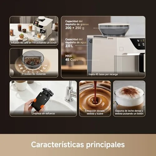 dreame ▫️ Ecceluxe Master, Máquina de café expresso automática, Cold Brew com um toque 3
