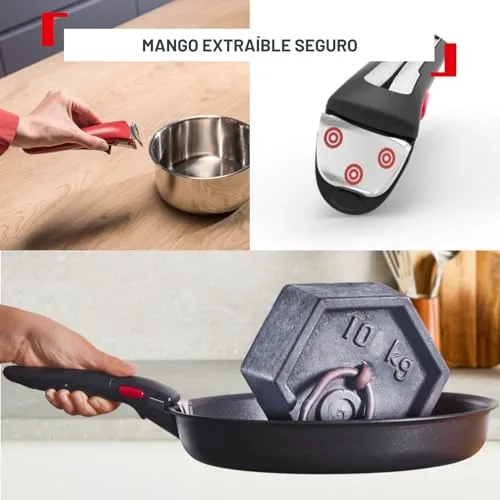 Tefal ▫️ Ingenio Comfort Max - Conjunto de 8 peças + 12 acessórios, aço inoxidável 7