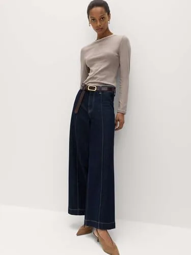 Marks & Spencer ▫️ Top de dupla camada com elevado teor de algodão para mulher, corte justo e elástico 3