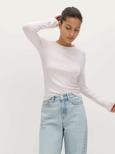 Marks & Spencer ▫️ Top de dupla camada com elevado teor de algodão para mulher, corte justo e elástico 2