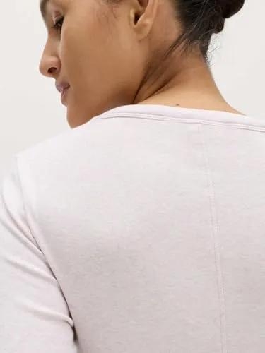 Marks & Spencer ▫️ Top de dupla camada com elevado teor de algodão para mulher, corte justo e elástico 5