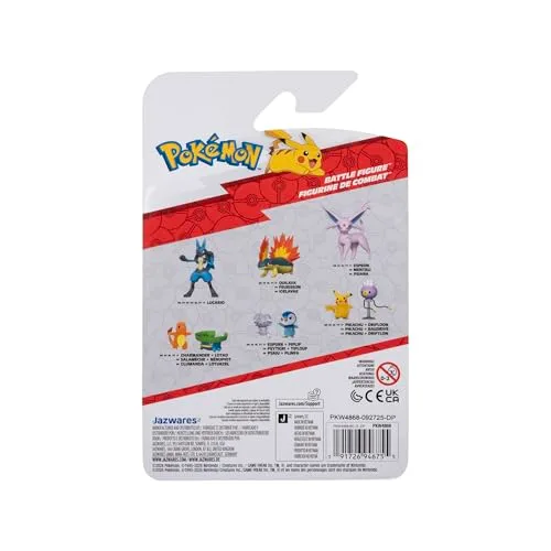 Pokémon ▫️ Figura Battle PKW4868 Lucario - Brinquedo oficial para crianças a partir dos 4 anos 2