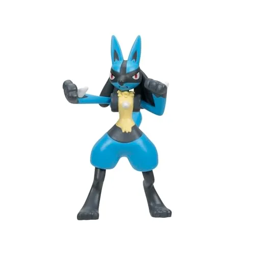 Pokémon ▫️ Figura Battle PKW4868 Lucario - Brinquedo oficial para crianças a partir dos 4 anos 3