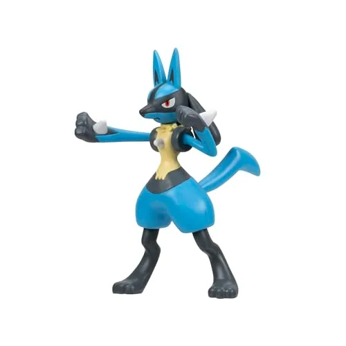 Pokémon ▫️ Figura Battle PKW4868 Lucario - Brinquedo oficial para crianças a partir dos 4 anos 4
