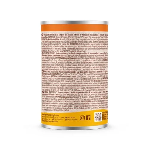 Nature's Variety ▫️ Patê para cães adultos de tamanho médio e grande com frango 12 x 400 g 3