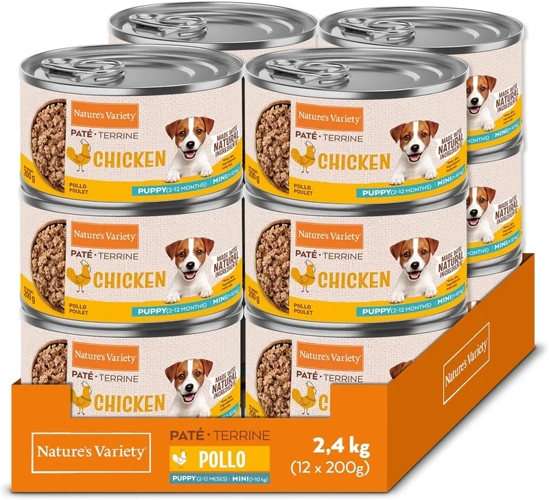 Nature's Variety ▫️ Patê para cachorros Mini com frango 12 x 200 g