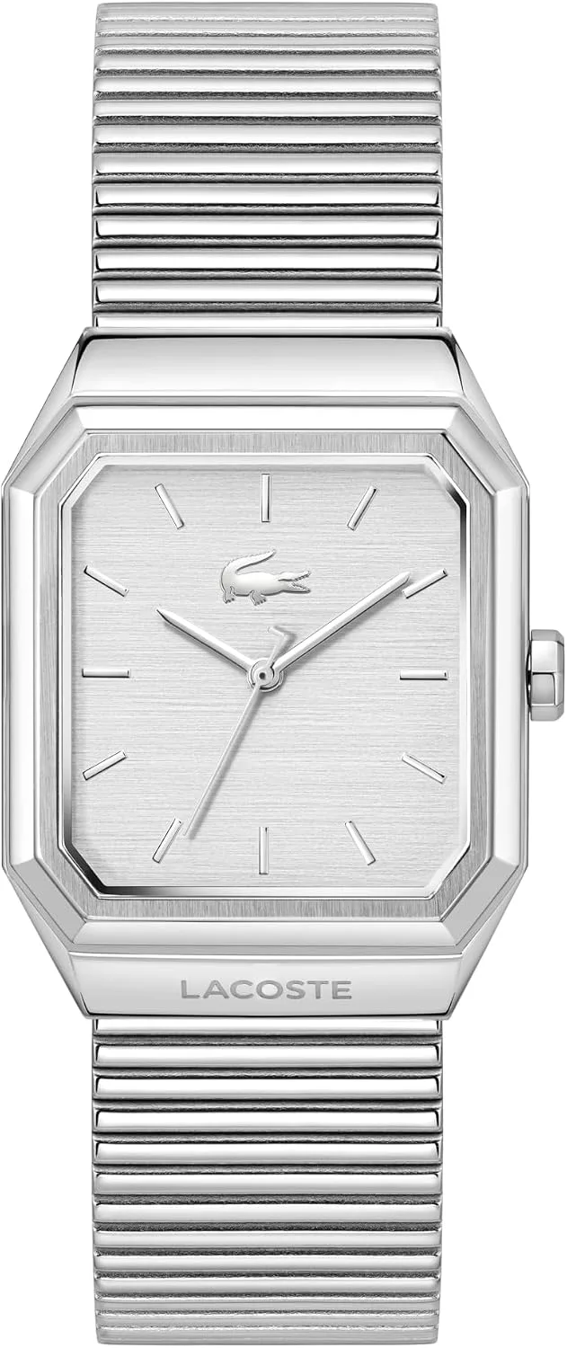 Lacoste ▫️ Relógio com movimento de quartzo e três ponteiros para homem, da coleção René, com bracelete em aço inoxidável